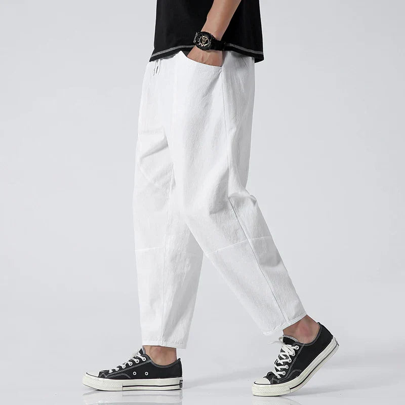 Truewear London™ | Oslo Cropped Linen Pants
