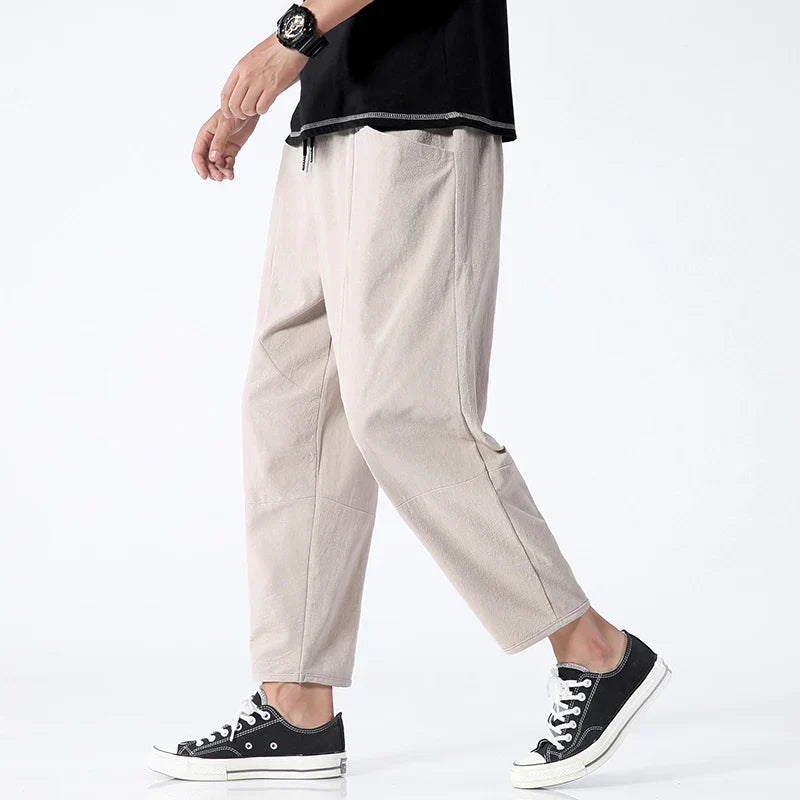 Truewear London™ | Oslo Cropped Linen Pants