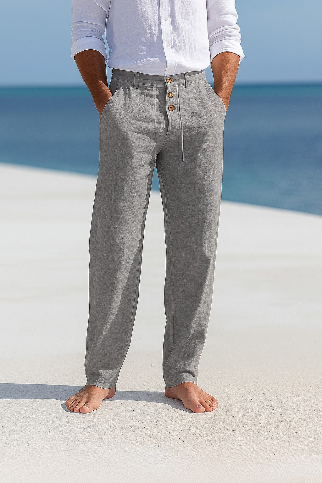 Coastal Comfort™ | Premium Relaxed Cotton Trousers