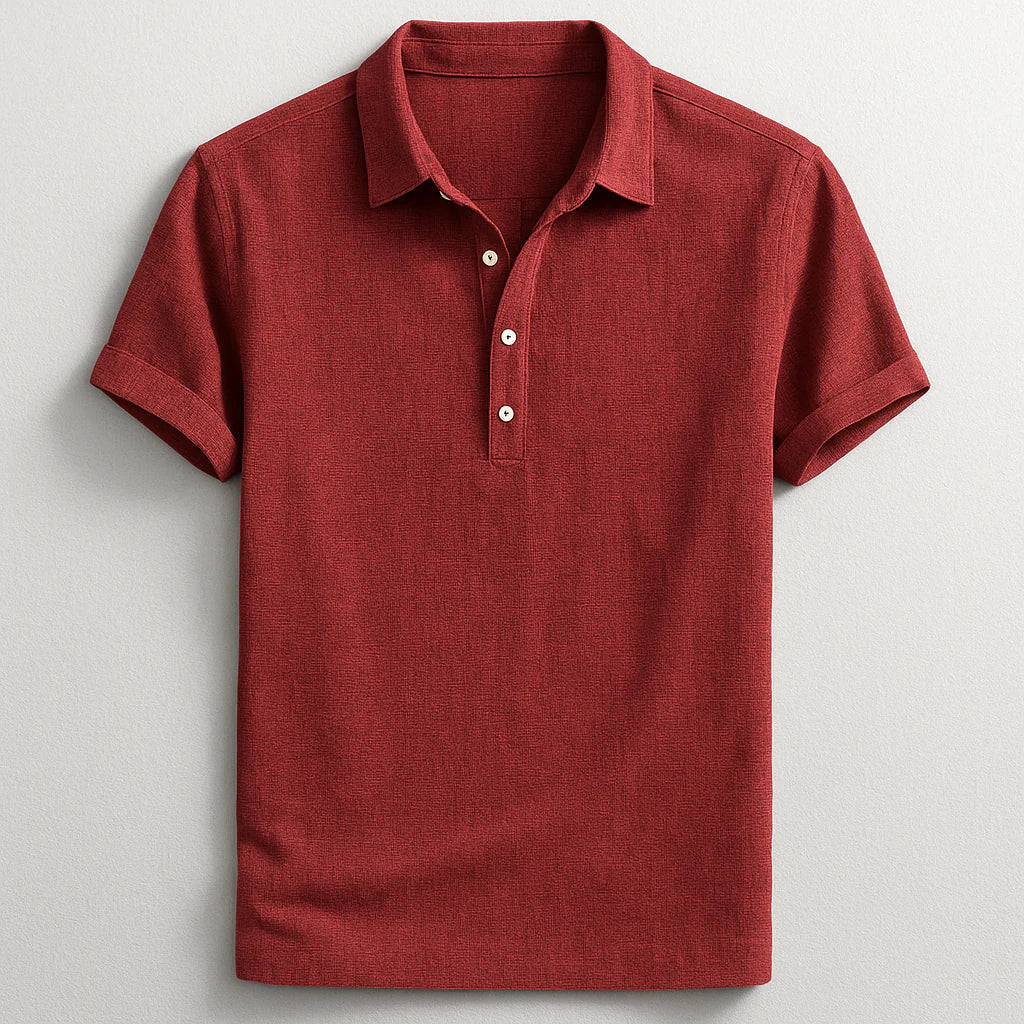 Edward™ | Fashionable Linen Polo Shirt