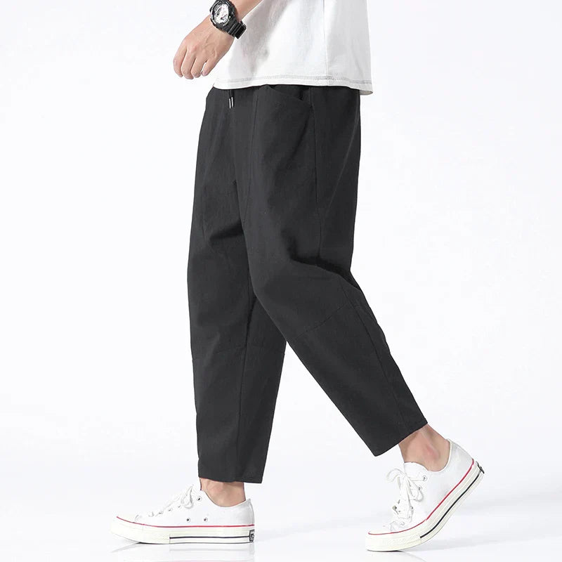 Truewear London™ | Oslo Cropped Linen Pants