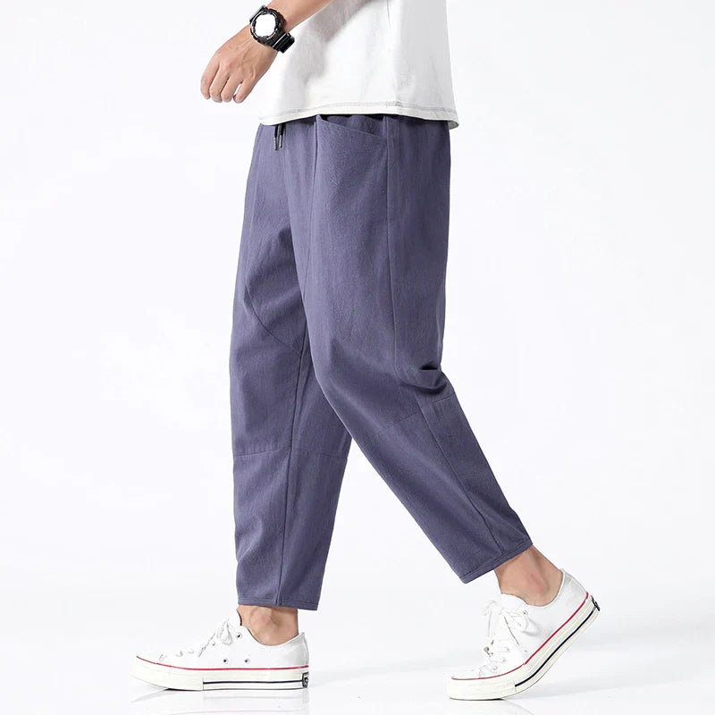Truewear London™ | Oslo Cropped Linen Pants